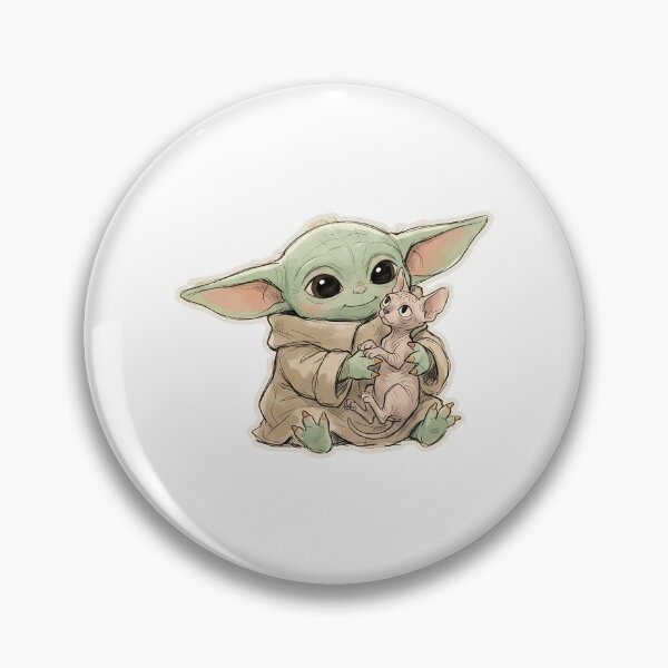 Item preview, BABY YODA SPHYNX CAT designed and sold by LIS AND MELIVERSO.