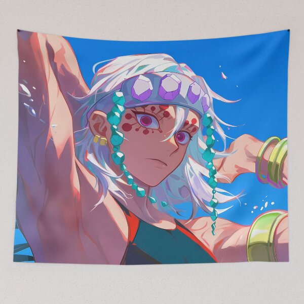 Item preview, Tengen Uzui Demon Slayer Rainy Night Stoic Portrait designed and sold by SuperTeamCanada.