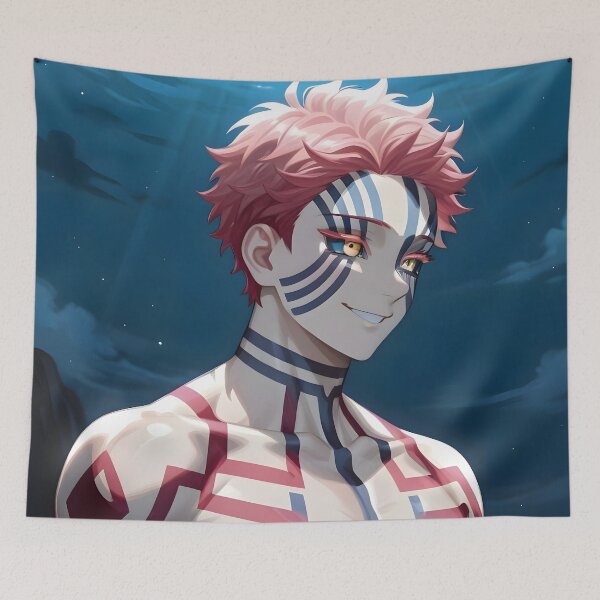 Item preview, Akaza Demon Slayer Side Profile Underwater Mood designed and sold by SuperTeamCanada.