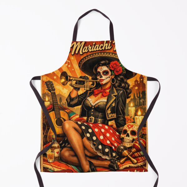 Item preview, Mariachi Catrina Chica Pin Up Vintage Mexican Tradition designed and sold by JonelleTshirts.