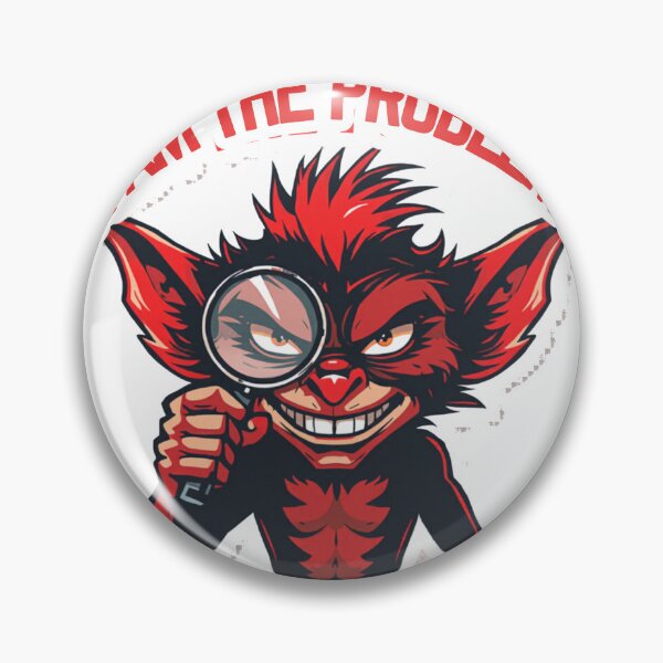 Item preview, I Am the Problem Funny Retro Badge Sticker designed and sold by RedRubyBubble.