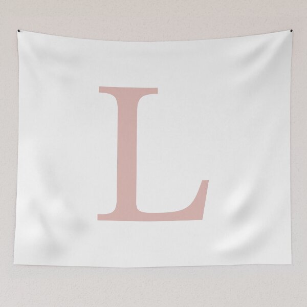 Item preview, White Basic Rose Gold Monogram L designed and sold by rewstudio.