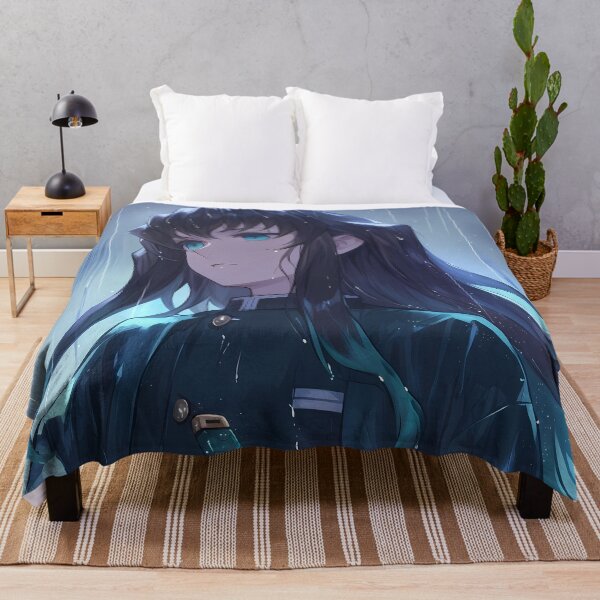 Item preview, Muichiro Tokito Demon Slayer Rainy Blue Aura designed and sold by SuperTeamCanada.
