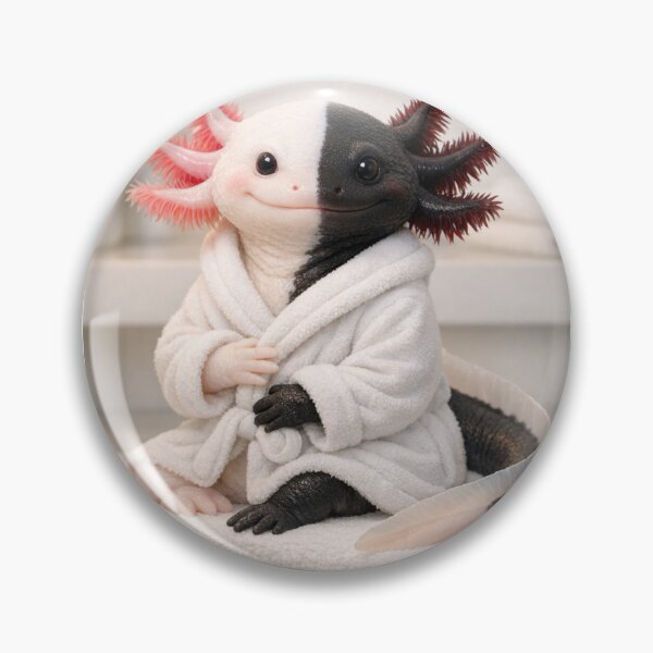 Item preview, Cozy Bathrobe Chimera Axolotl designed and sold by Sillytoe.