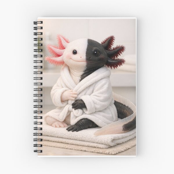 Item preview, Cozy Bathrobe Chimera Axolotl designed and sold by Sillytoe.