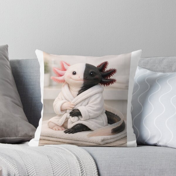 Item preview, Cozy Bathrobe Chimera Axolotl designed and sold by Sillytoe.