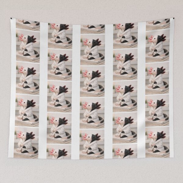 Item preview, Cozy Bathrobe Chimera Axolotl designed and sold by Sillytoe.