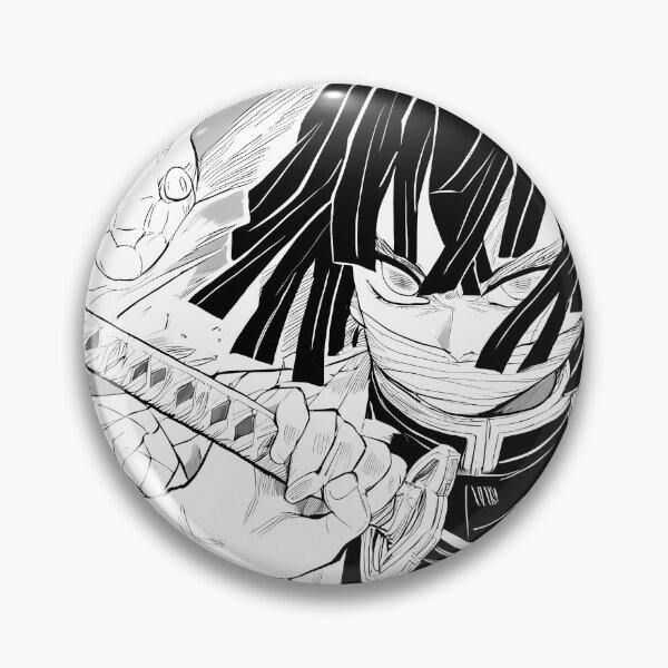 Item preview, Obanai Iguro Demon Slayer Monochrome Serpent Resolve designed and sold by SuperTeamCanada.
