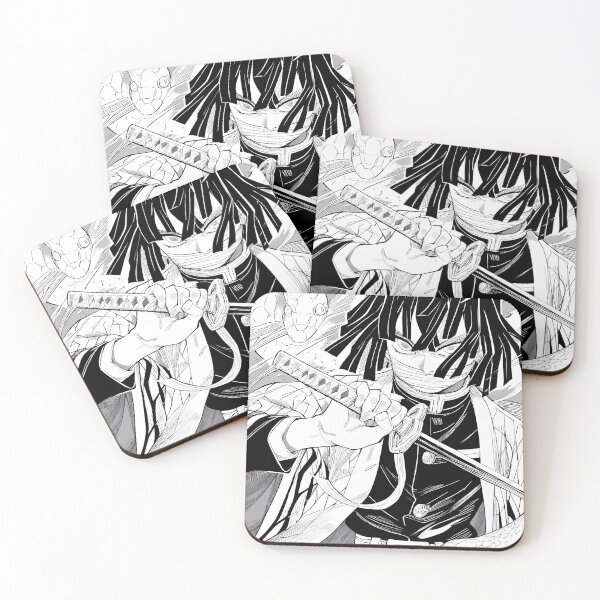Item preview, Obanai Iguro Demon Slayer Monochrome Serpent Resolve designed and sold by SuperTeamCanada.
