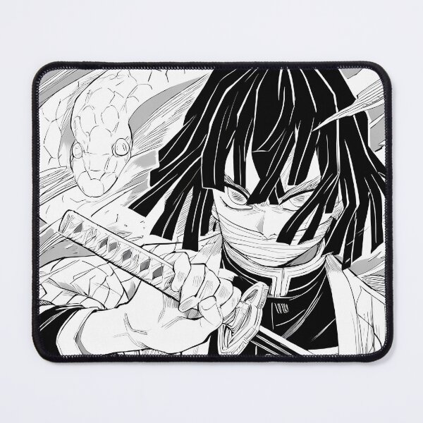 Item preview, Obanai Iguro Demon Slayer Monochrome Serpent Resolve designed and sold by SuperTeamCanada.