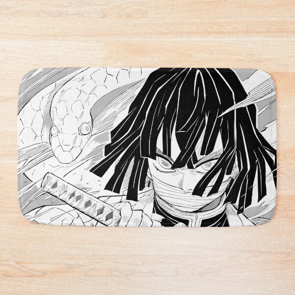 Item preview, Obanai Iguro Demon Slayer Monochrome Serpent Resolve designed and sold by SuperTeamCanada.