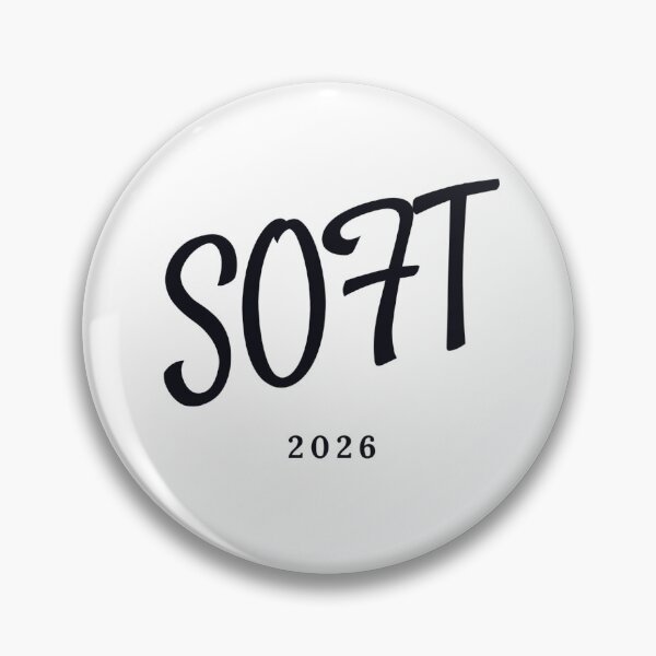Item preview, Soft Life Only Aesthetic Vintage Badge Sticker designed and sold by RedRubyBubble.