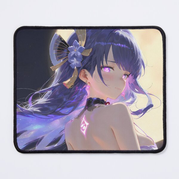 Item preview, Raiden Shogun Genshin Impact Moonlight Serenity Purple Glow Scene designed and sold by SuperTeamCanada.