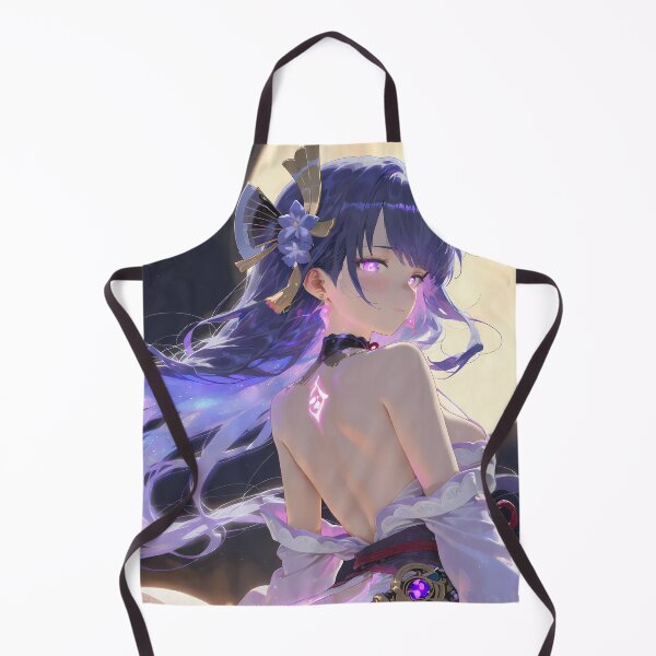Item preview, Raiden Shogun Genshin Impact Moonlight Serenity Purple Glow Scene designed and sold by SuperTeamCanada.