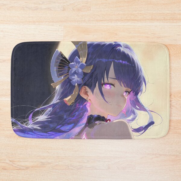 Item preview, Raiden Shogun Genshin Impact Moonlight Serenity Purple Glow Scene designed and sold by SuperTeamCanada.