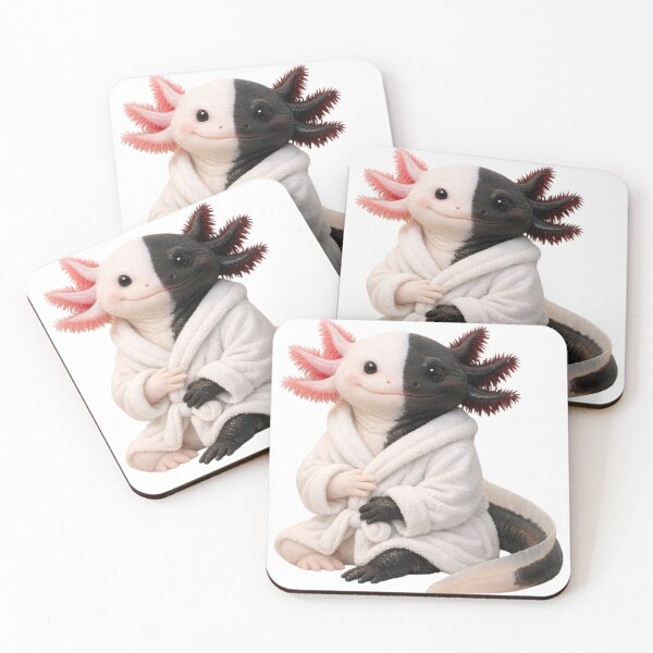 Item preview, Bathrobe Chimera Axolotl designed and sold by Sillytoe.