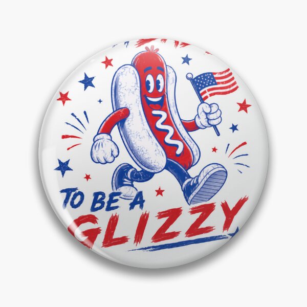 Item preview, It's A Bad Day To Be A Glizzy Fourth Of July American Hot Dog Humor designed and sold by HumansStuck12.