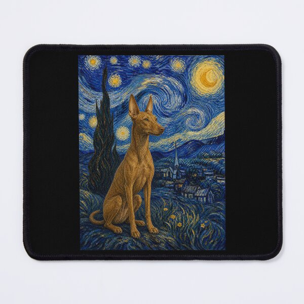 Item preview, Cirneco dell'Etna Dog Van Gogh Starry Night  designed and sold by Littermin.