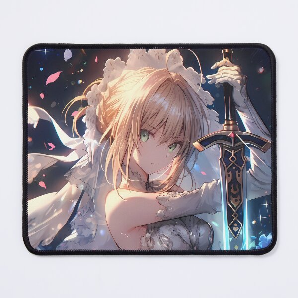 Item preview, Saber Fate Stay Night Bridal Grace Luminous Excalibur designed and sold by SuperTeamCanada.