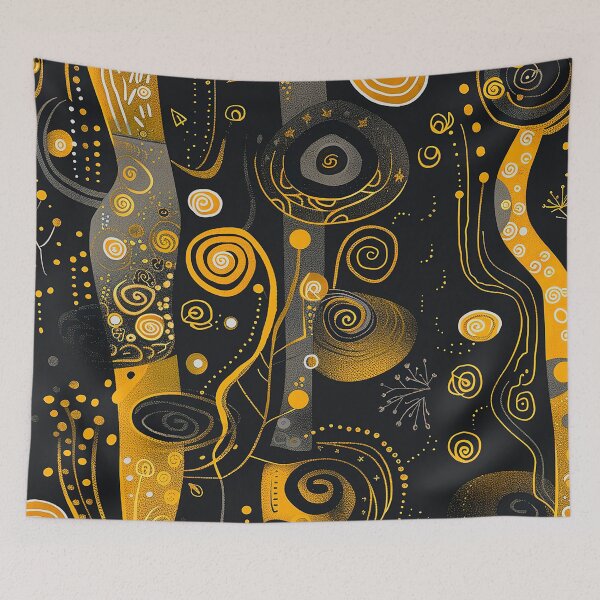 Item preview, Gustav Klimt-Inspired Golden And Black Sophisticated Designs designed and sold by DEC02.