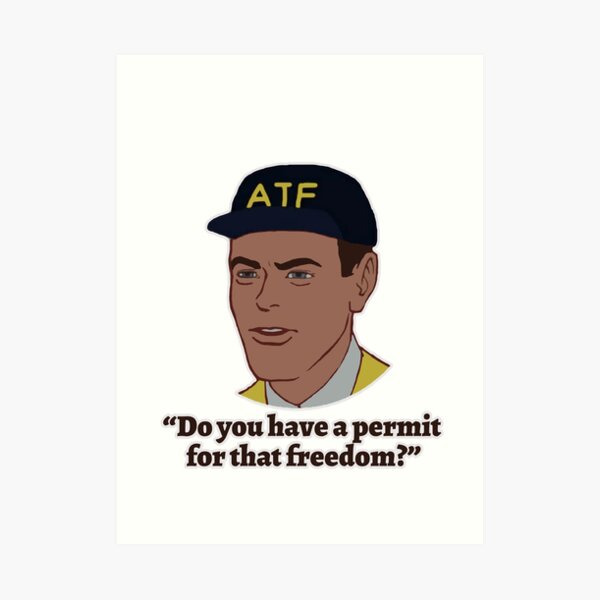 Permit for Freedom Art Print