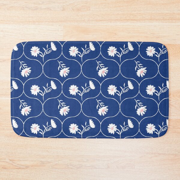 Item preview, Dahlia Daisy Ogee Blue and white designed and sold by Dally-Dabble.
