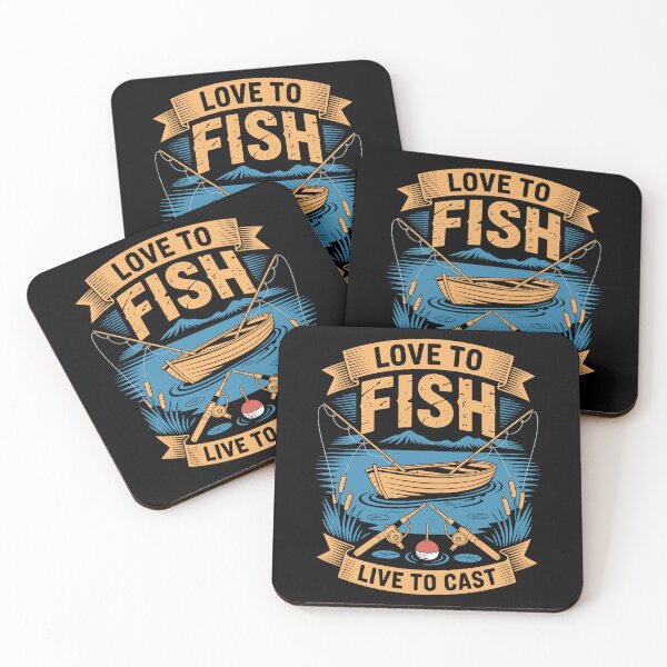 Item preview, Love To Fish Live To Cast designed and sold by Toddtheknight.