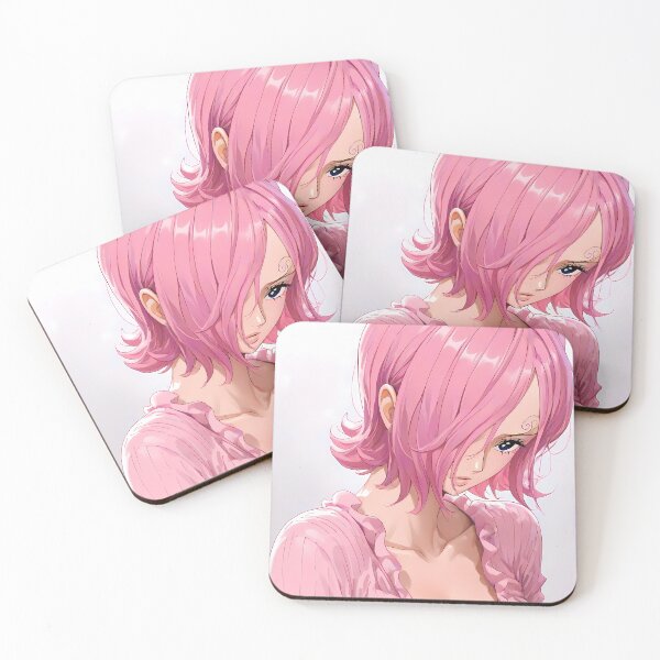 Item preview, Vinsmoke Reiju One Piece Gentle Pink Hair Portrait designed and sold by PMartistStudio.