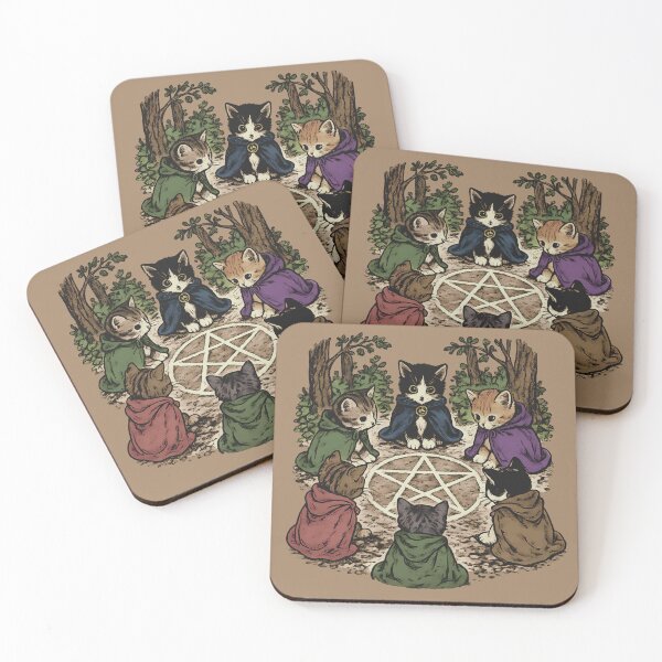 Item preview, Kittens at play in the woods designed and sold by Cathedral of Curiosity.