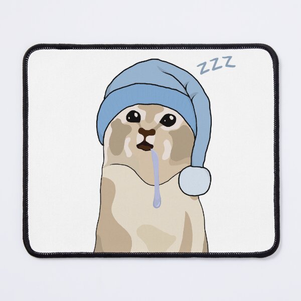 Item preview, Sleepy drooling cat designed and sold by Yuri-Chan-Art.