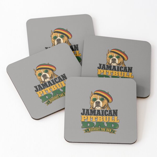 Item preview, Jamaican Pitbull Dad – Respect The Dad Funny Dog Lover T-Shirt designed and sold by freshwear design.