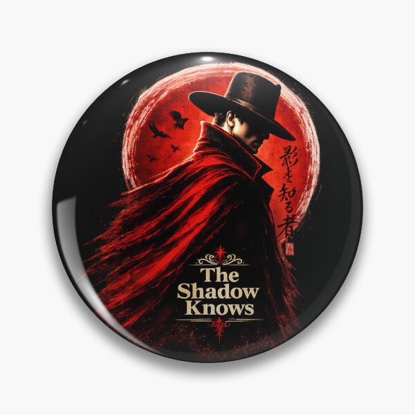 Item preview, The Shadow Knows – Crimson Moon Noir designed and sold by Sanctum Icons.