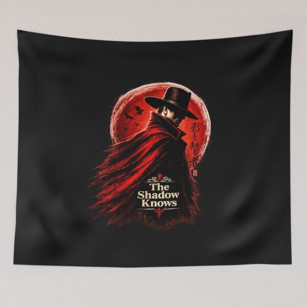 Item preview, The Shadow Knows – Crimson Moon Noir designed and sold by Sanctum Icons.
