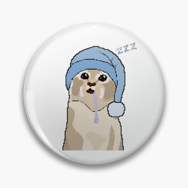 Item preview, Pixel sleepy drooling Cat designed and sold by Yuri-Chan-Art.