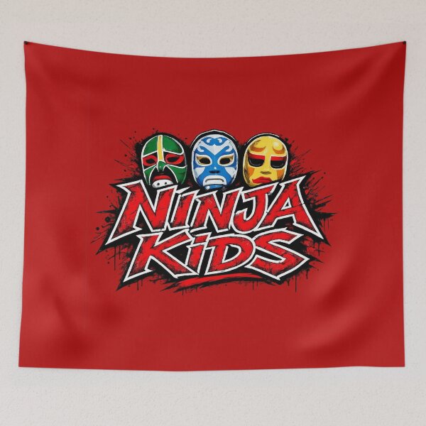 Item preview, The classic Ninja Kids set with its iconic masks designed and sold by killem667.