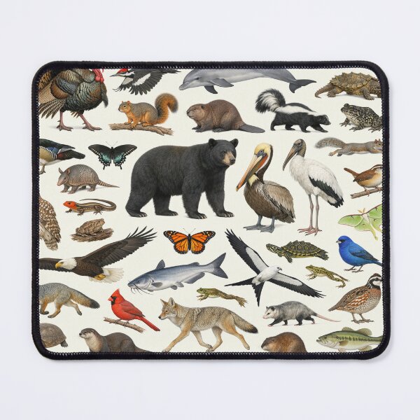 Item preview, Animals of Mississippi Retro Style Identification Chart designed and sold by kakarikihill.
