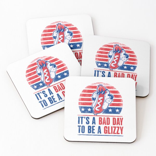 Item preview, It's A Bad Day To Be A Glizzy Fourth Of July American Patriotic Funny Hot Dog Meme designed and sold by HumansStuck12.
