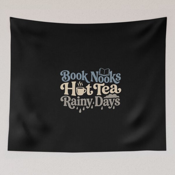 Item preview, Book Nooks Hot Tea Rainy Days designed and sold by HUTEND.