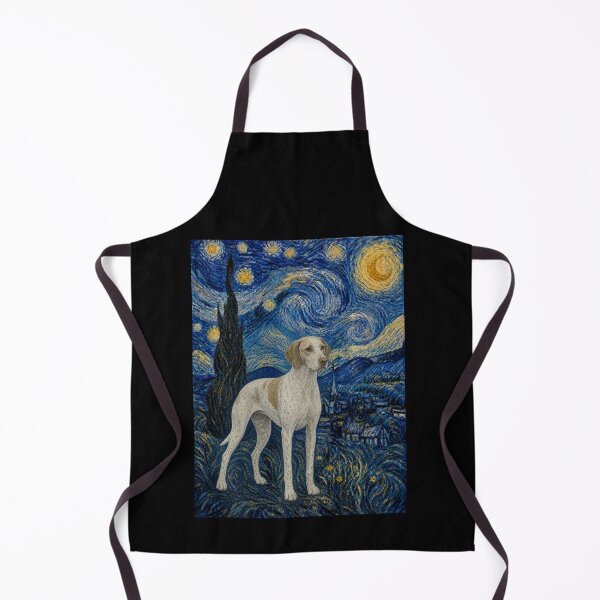 Item preview, Braque du Bourbonnais Dog Van Gogh Starry Night designed and sold by Littermin.