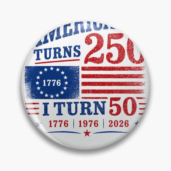Item preview, America Turns 250 I Turn 50 Fiftieth Birthday Born 1976 Patriot designed and sold by HumansStuck12.