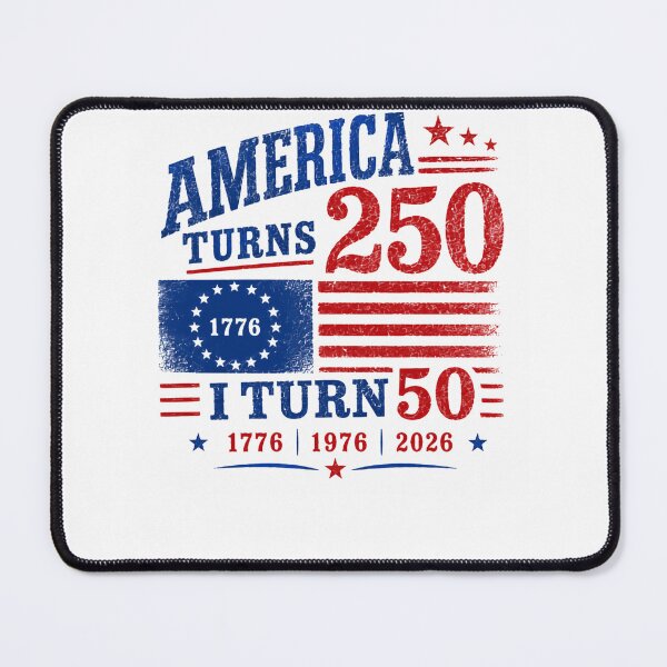 Item preview, America Turns 250 I Turn 50 Fiftieth Birthday Born 1976 Patriot designed and sold by HumansStuck12.