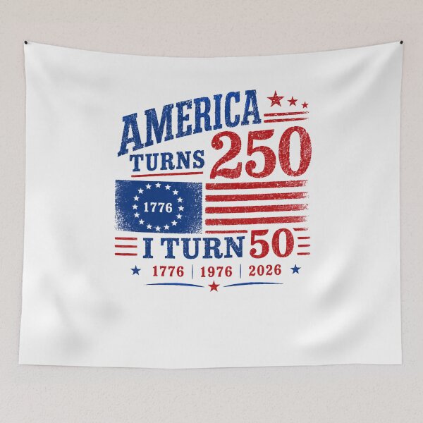 Item preview, America Turns 250 I Turn 50 Fiftieth Birthday Born 1976 Patriot designed and sold by HumansStuck12.