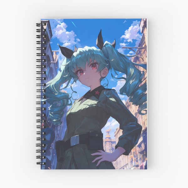 Item preview, Anchovy Girls Und Panzer Teal Twintails Bold City Sky Stance designed and sold by riadjamai.
