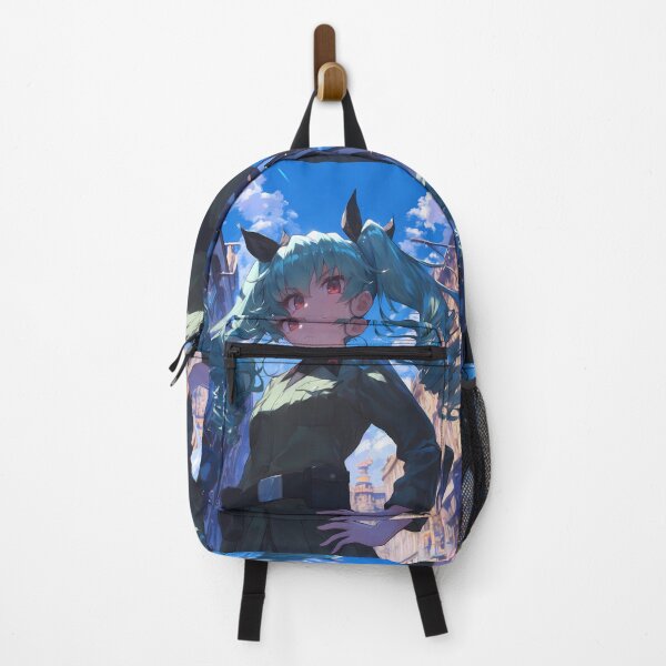 Item preview, Anchovy Girls Und Panzer Teal Twintails Bold City Sky Stance designed and sold by riadjamai.