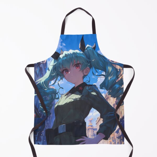 Item preview, Anchovy Girls Und Panzer Teal Twintails Bold City Sky Stance designed and sold by riadjamai.
