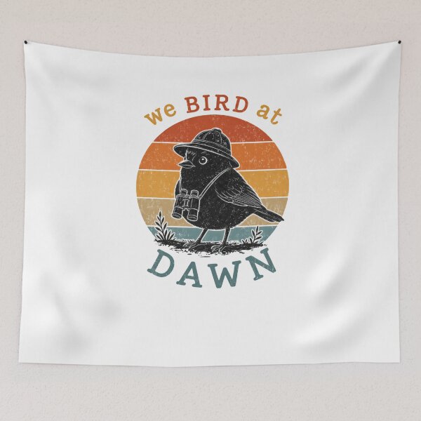 Item preview, We Bird At Dawn Birdwatching Birder Ornithologist Gift designed and sold by HumansStuck12.