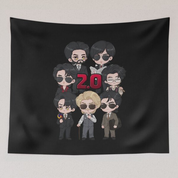 Item preview, Cartoon Group Dressed In Suits 2.0 designed and sold by Bassot-Studio.