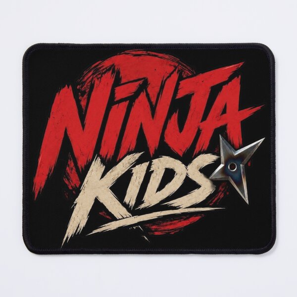 Item preview, Ninja Kids Shuriken Retro Logo designed and sold by killem667.