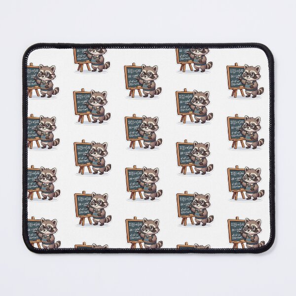 Item preview, Funny Math Major Raccoon Chalkboard Equation Pun Sticker designed and sold by yanejoy.