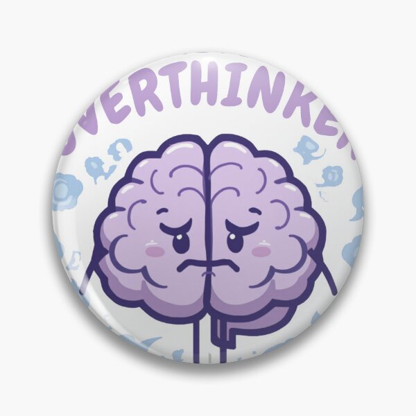 Item preview, Certified Overthinker Funny Vintage Badge Gift designed and sold by RedRubyBubble.